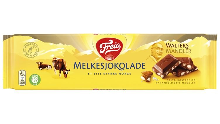 Freia Melksjokolade Walters Mandler, 200 g