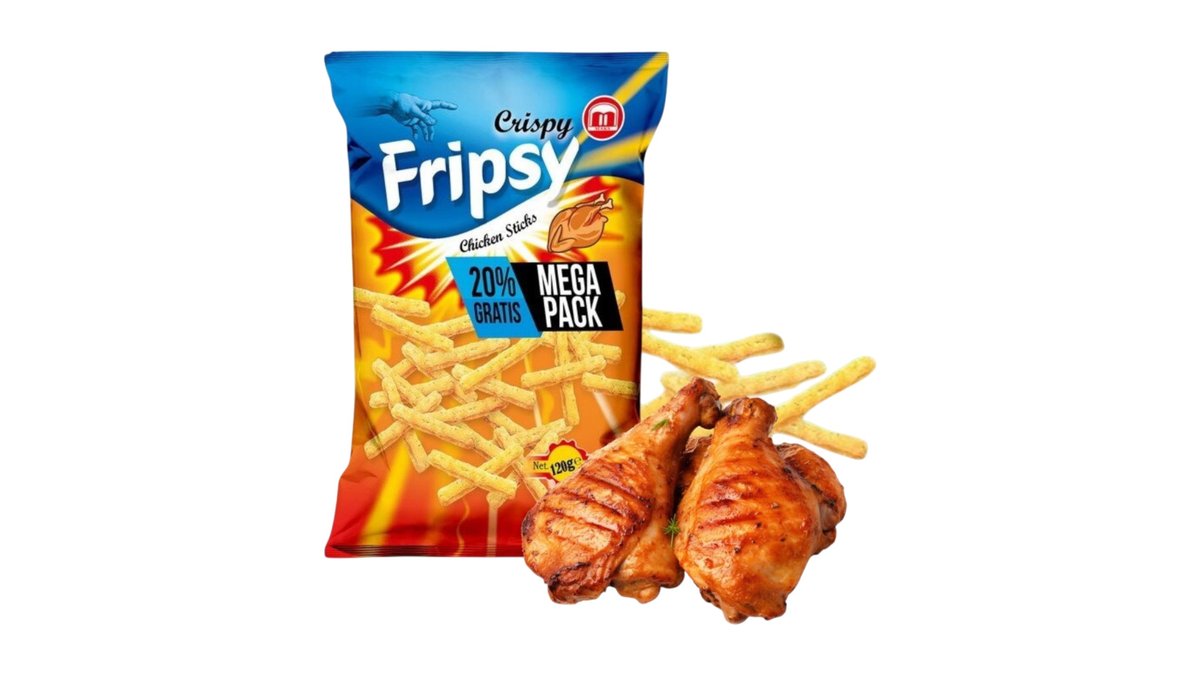 Fripsy chrumkavé hranolčeky, pečené kura, 120 g