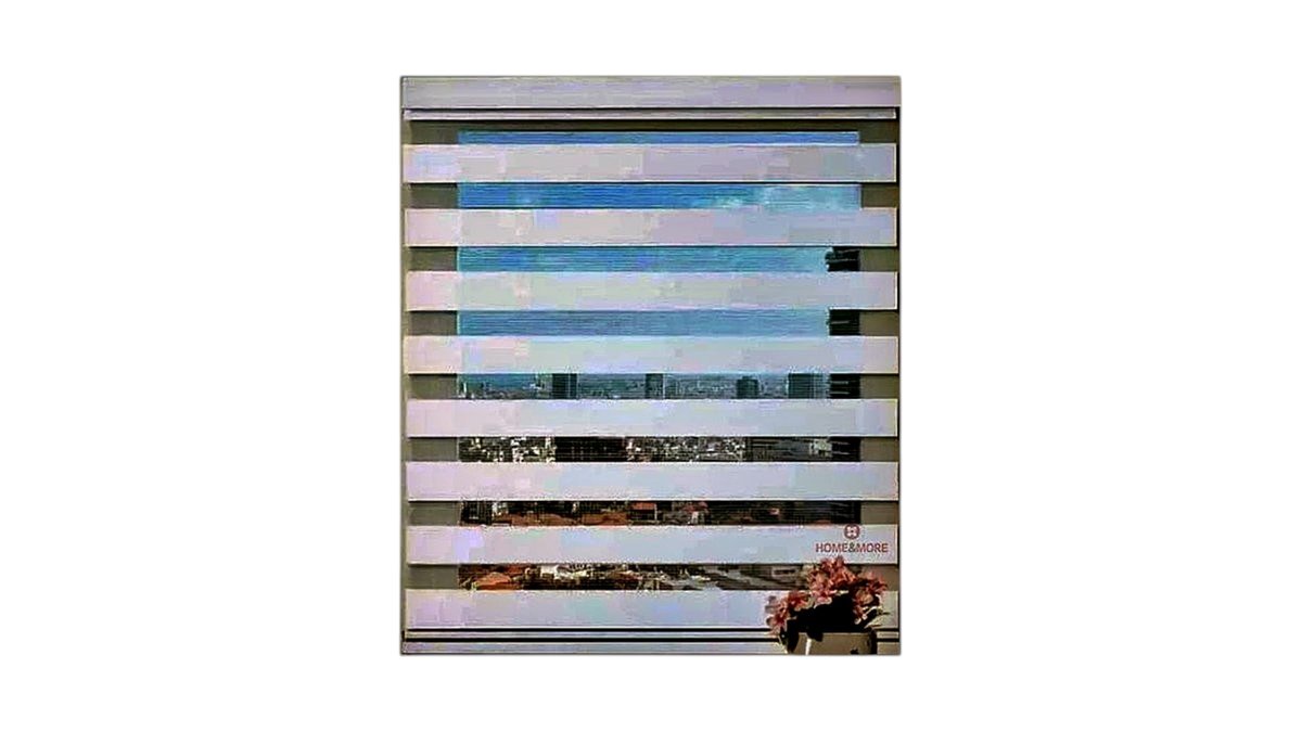 וילון גלילה זברה אפור | 120X160 ס"מ | מנגנון אירופאי מחוזק | שליטה מדויקת באור