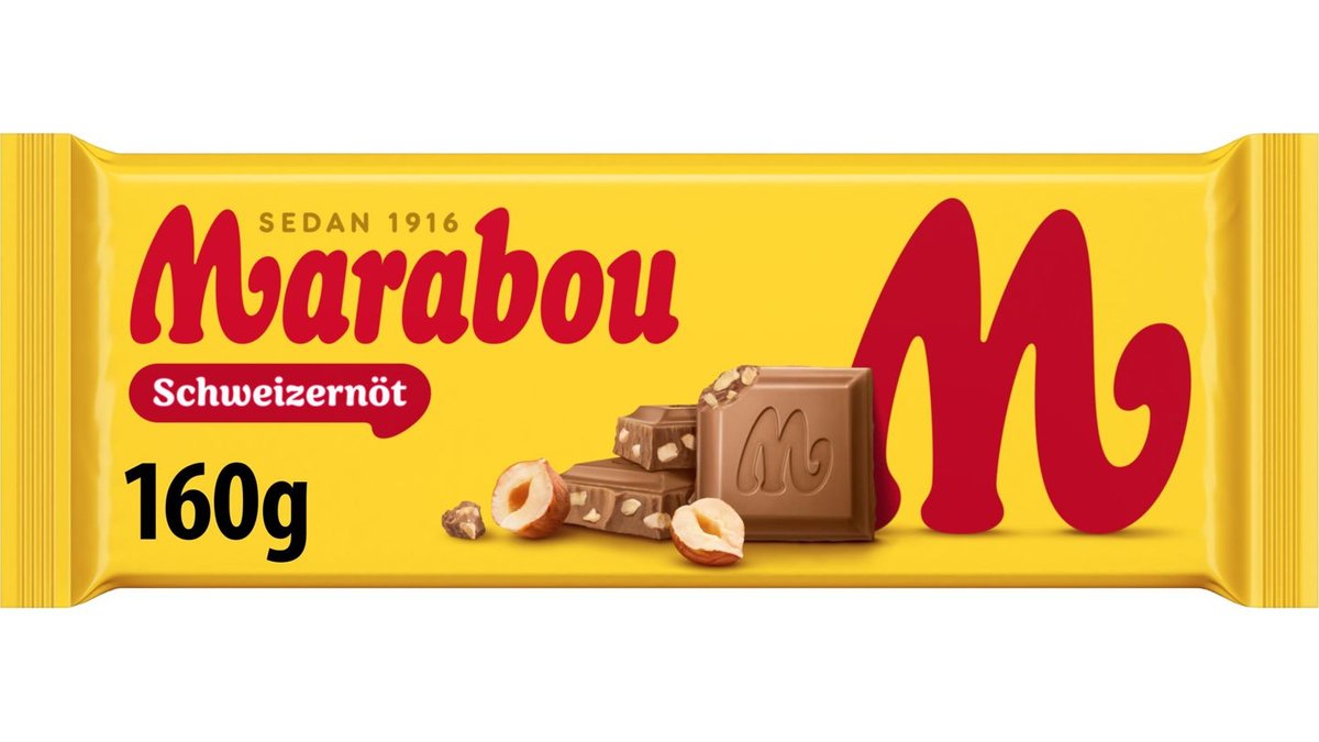 Marabou Chokladkaka Schweizernöt, 160 g