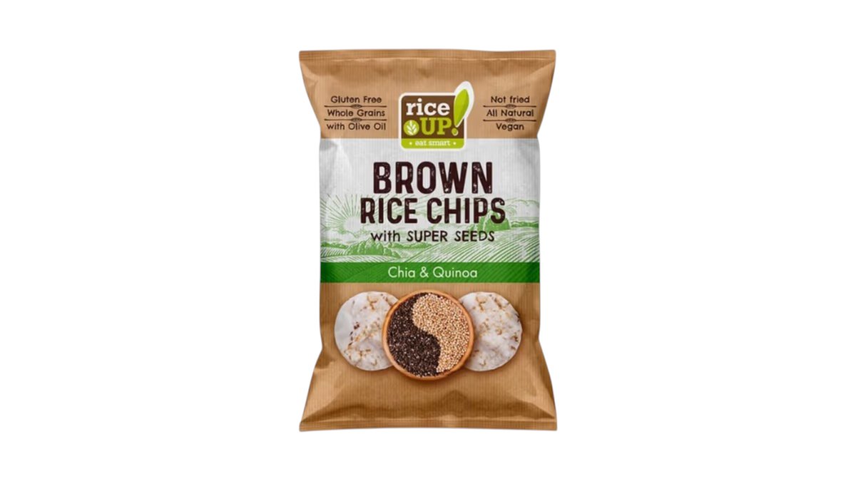 Чипсы RICE UP Из бурого риса С чиа и киноа 60г