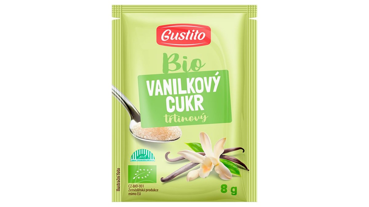 Gustito Bio vanilkový cukr třtinový 8g