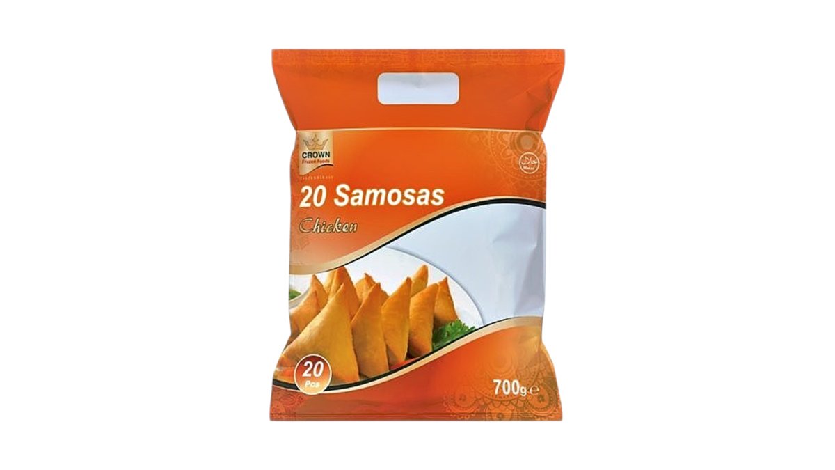CROWN 20 PCS CHICKEN SAMOSAS