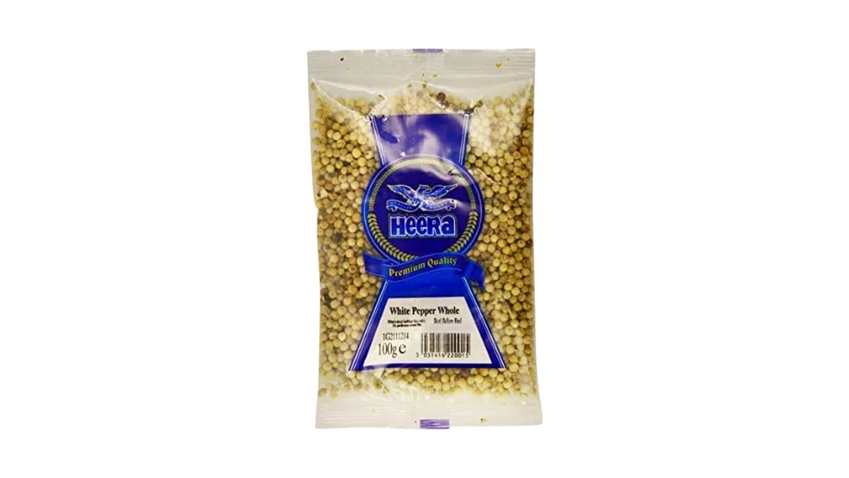 HEERA WHITE PEPPER WHOLE 100g
