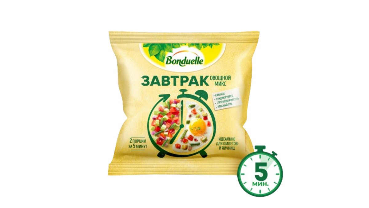 Овощной микс для завтрака с кабачком Bonduelle 200 г