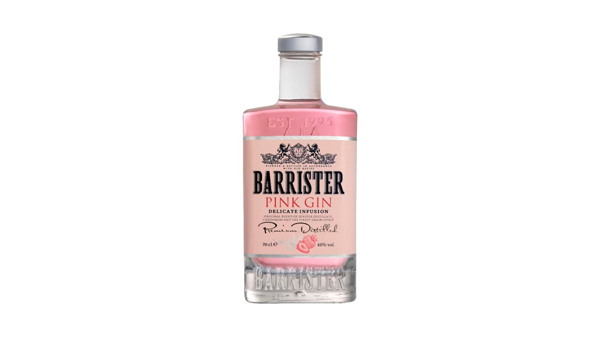 Джин Barrister Pink Gin Premium Distilled 40% 0.7 л