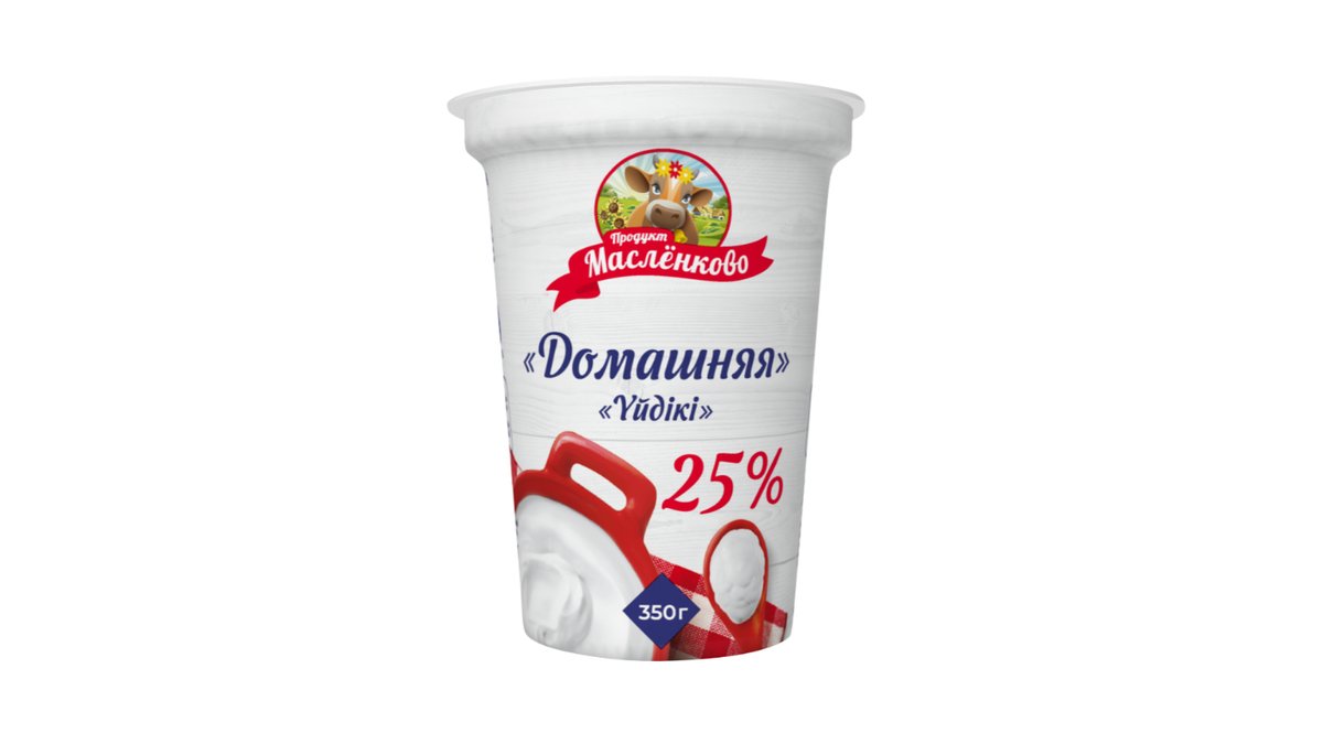Продукт сметанный Маслёнково домашняя 25% 350 г
