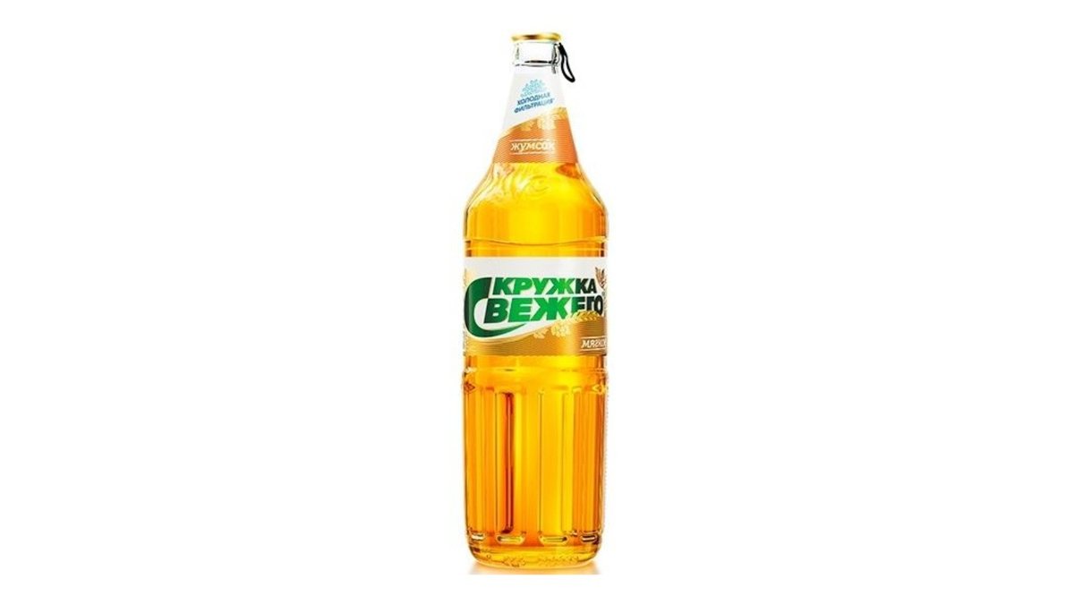 Пиво Кружка свежего мягкое 4% 0.9 л