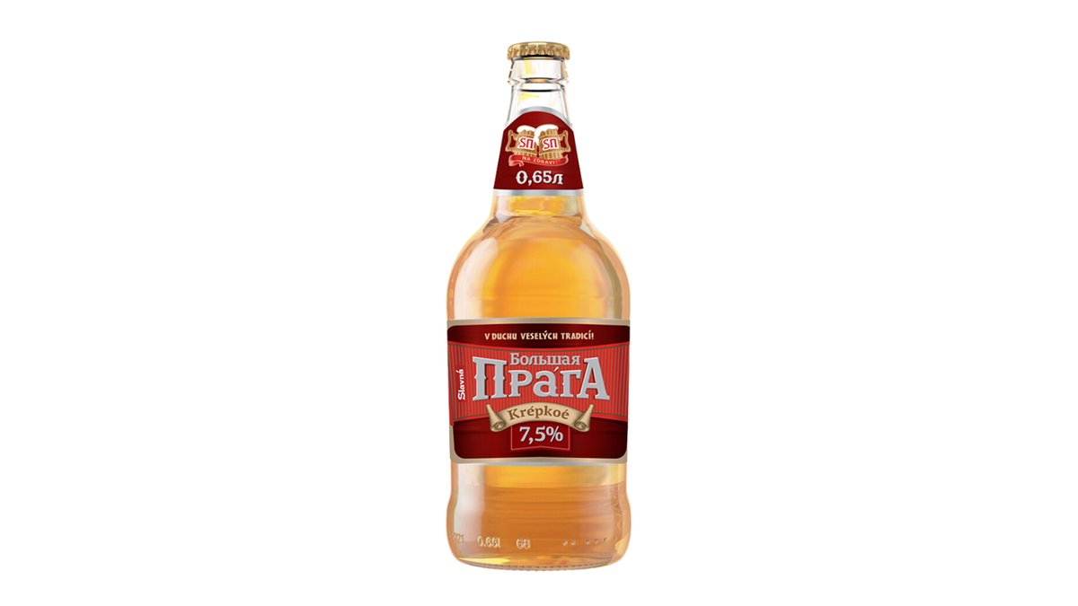 Пиво Большая Slavna Прага крепкое 7.5% 0.65 л