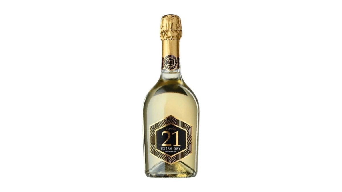 Вино игристое 21 Cuvee Spumante Bianco Extra Dry Millesmato белое сухое 11.5% 0.75 л