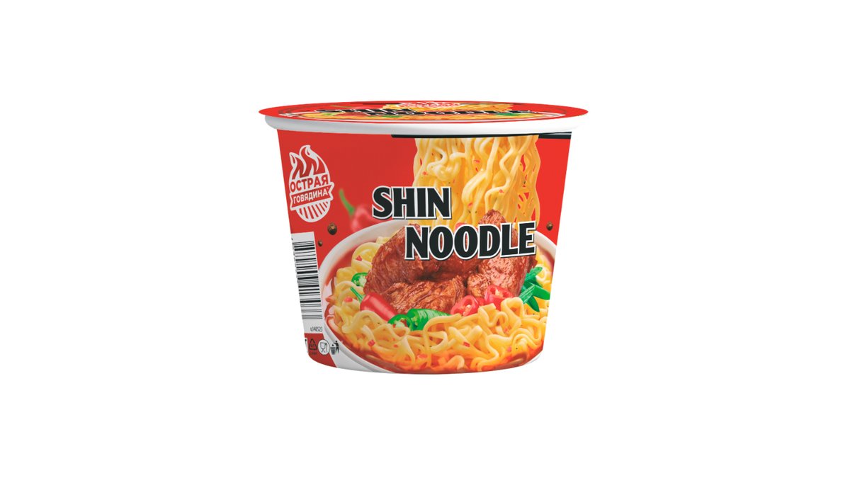 Лапша Shin Noodle с острой говядиной 100 г