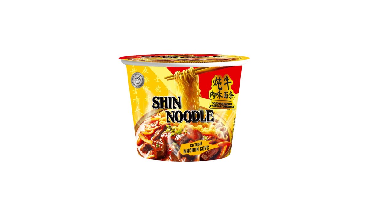 Лапша Shin Noodle со вкусом тушеной говядины 100 г