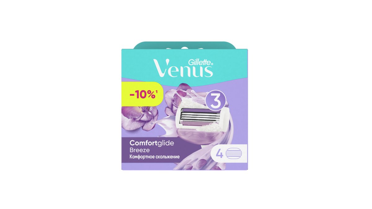 Сменная кассета Gillette Venus Breeze 4 шт
