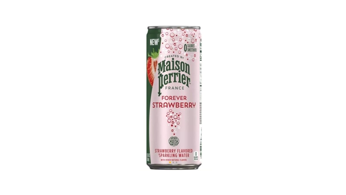 Вода Perrier Maison Forever Strawberry газированная 0.25 л