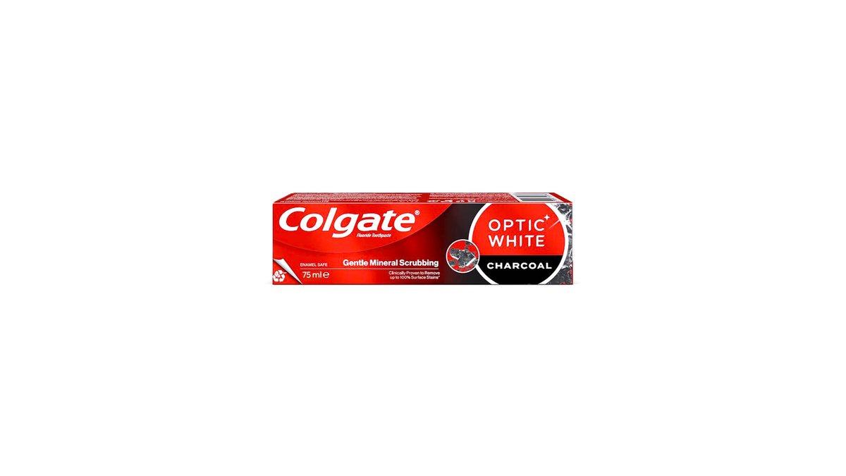 Зубная паста Colgate Optic White древесный уголь 75 мл