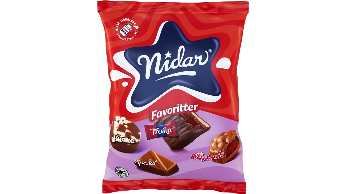 Nidar Troika Favoritter, 200 g