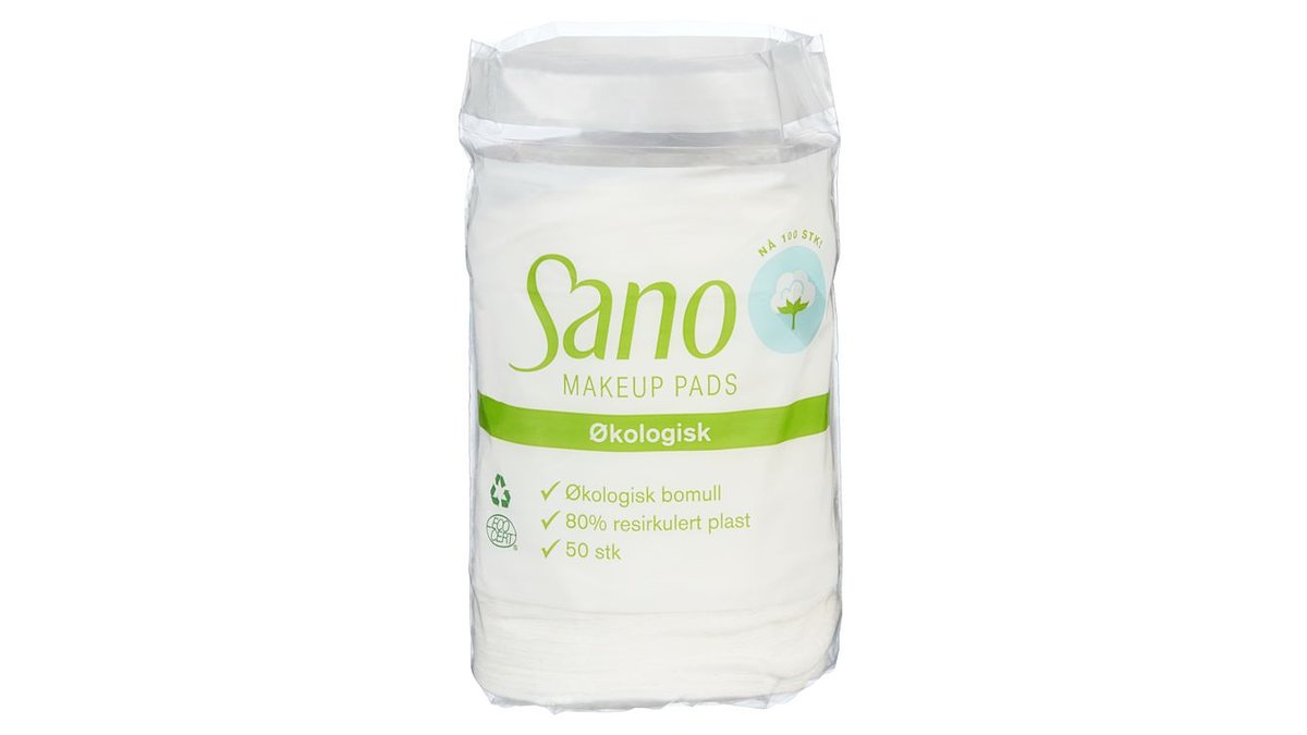 Sano Makeup Pads ØKO, 50 stk