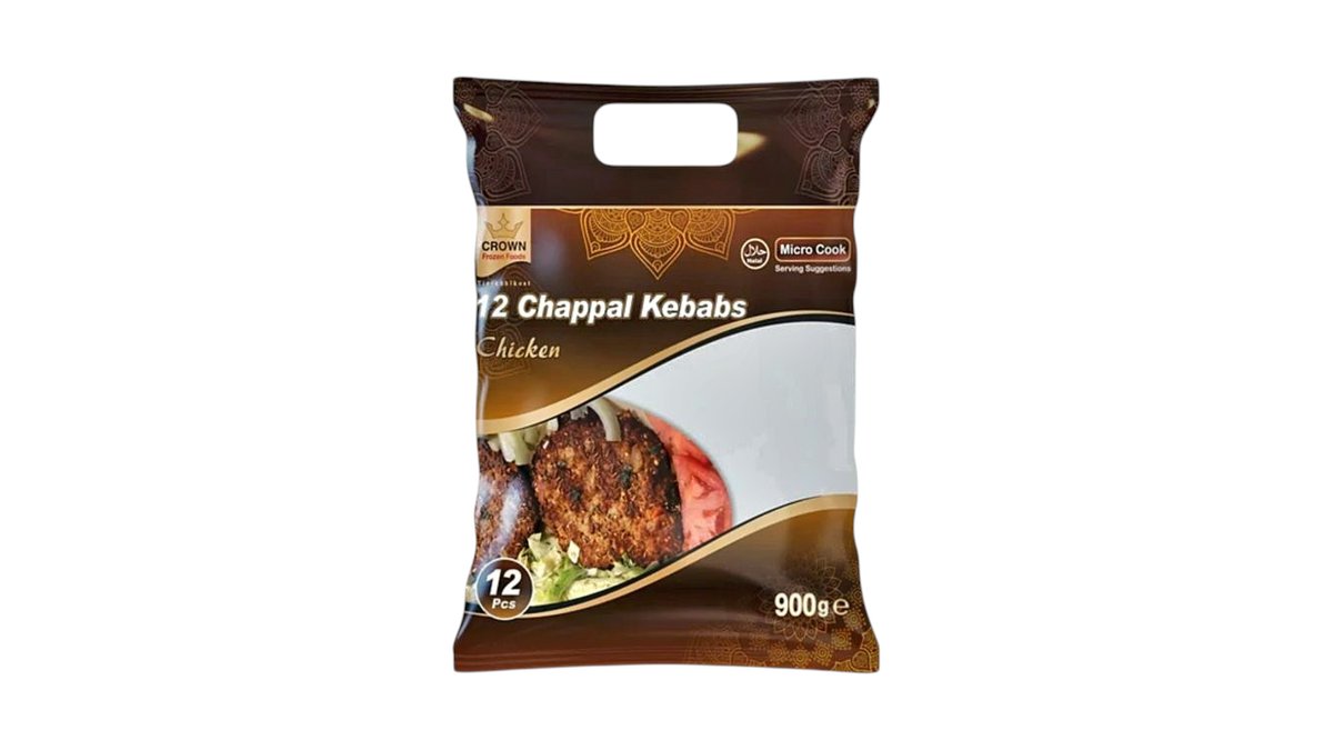 CROWN 12PCS CHAPPAL KEBAB CHICKEN