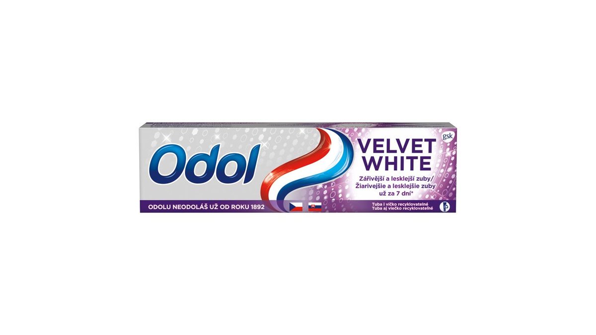 Odol Velvet White zubní pasta s fluoridem 75ml