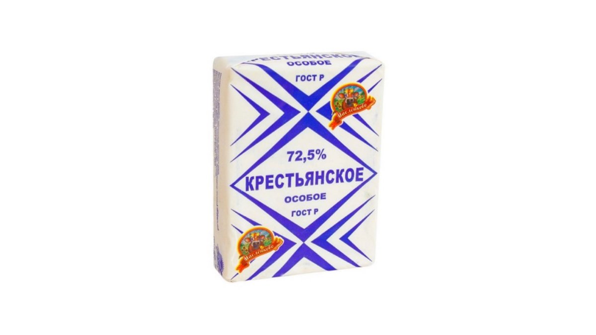 Масло сливочное Крестьянское особое 72.5% 180 г