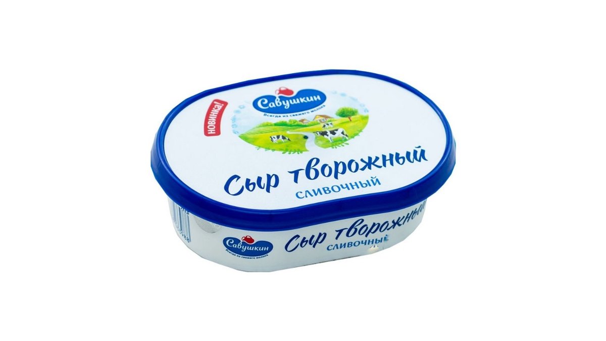Сыр творожный Sveza Савушкин сливочный 60% 150 г