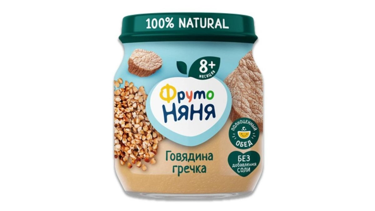 Пюре Фрутоняня говядина/гречка/морковь 100 г