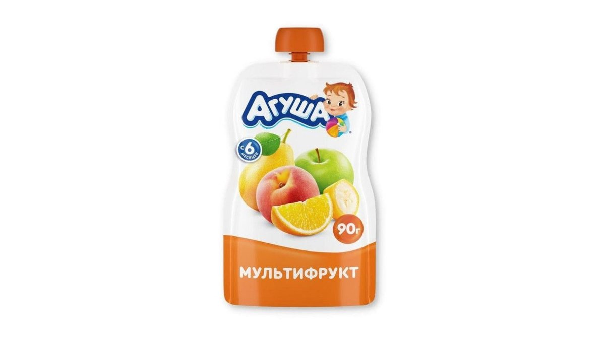 Пюре Агуша я сам мультифрукт с 6 месяцев 90 г