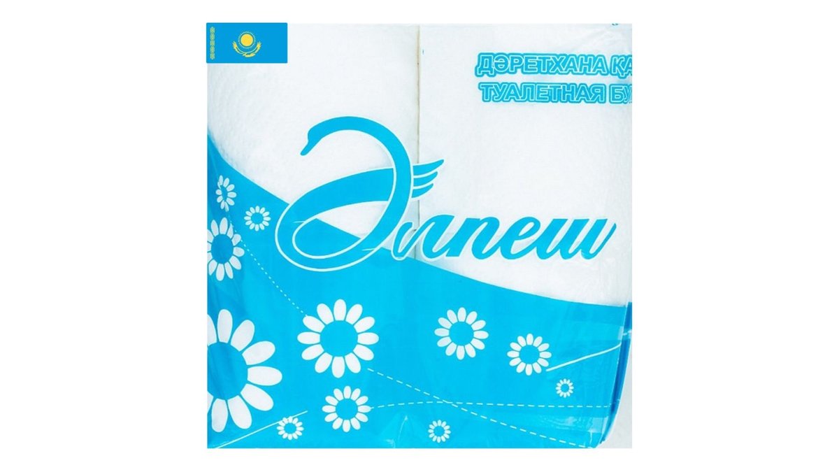 Туалетная бумага Альпеш Белая 2 слоя 4 рулона