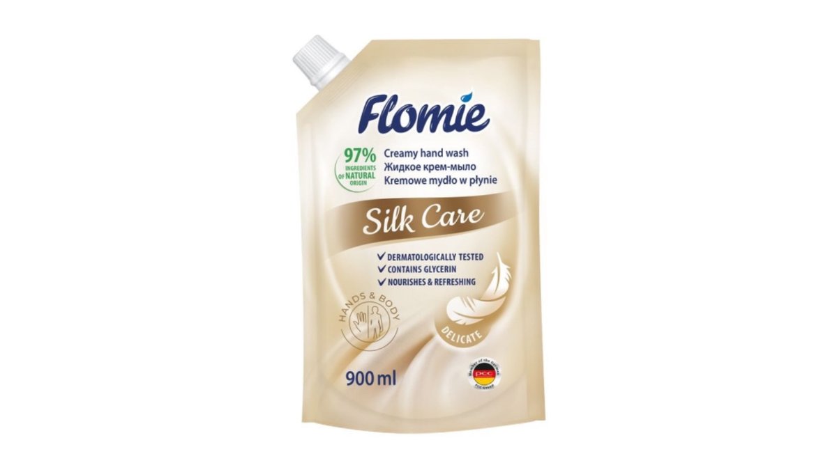 Flomie Крем-мыло жидкое silk care 900 мл