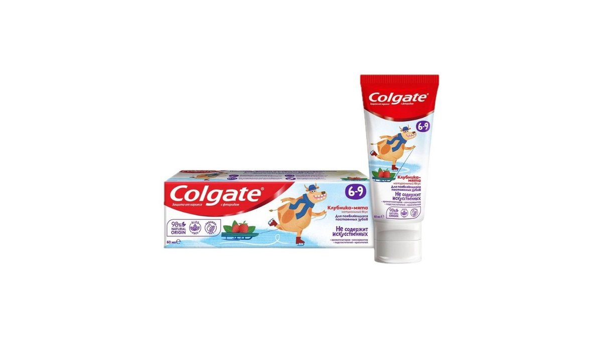 Зубная паста Colgate Детская Клубника-мята 6+ 60 мл