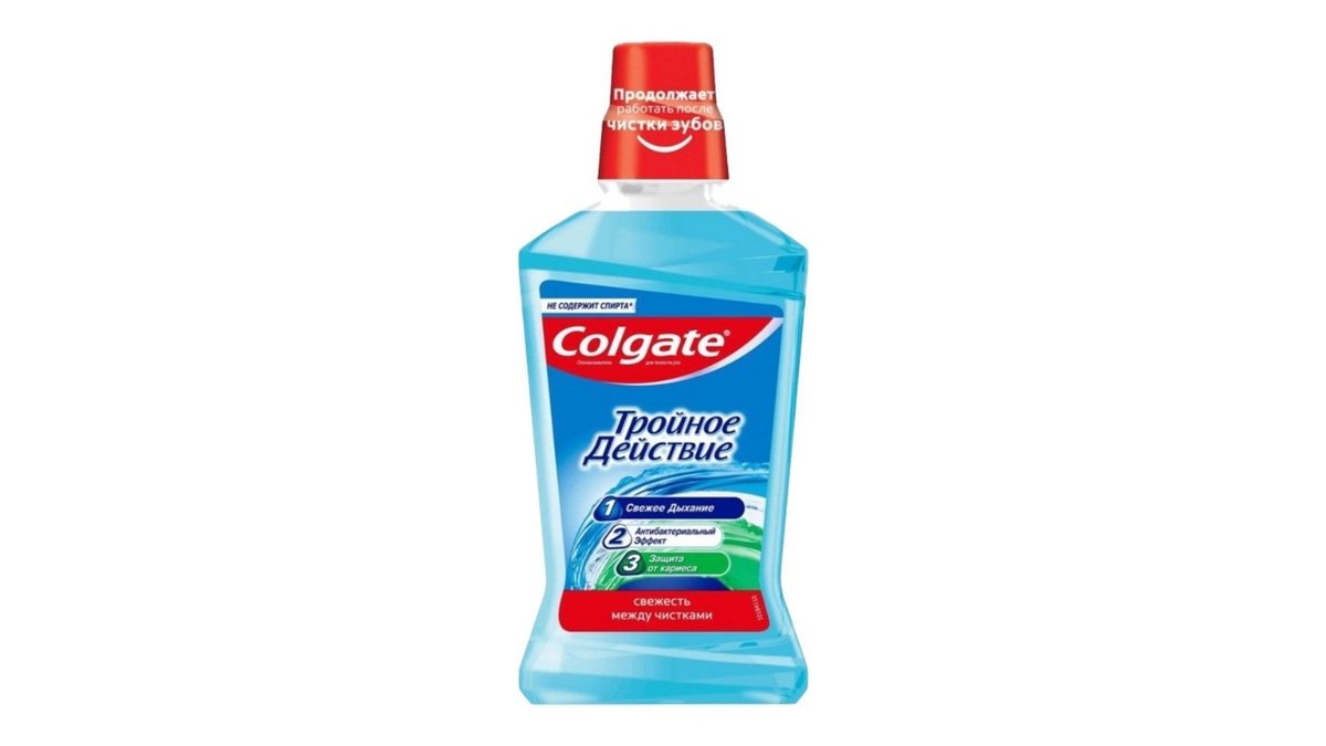 Ополаскиватель colgate тройное действие 500мл