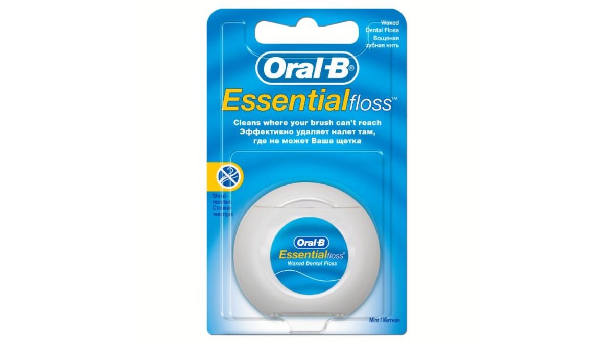 Зубная нить Oral-B Essential Floss мятная 50 м