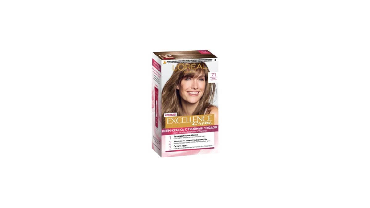 Краска для волос L'Oreal Excellence 7.1 Русый пепельный