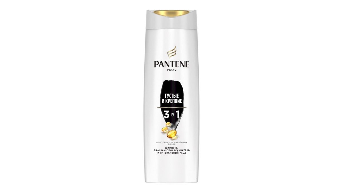 Шампунь Pantene 3в1 Густые и крепкие 360 мл