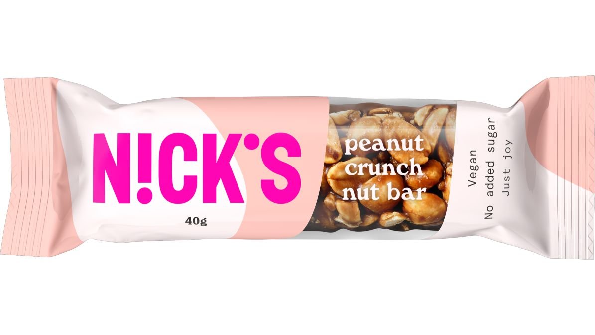 Nick's maapähkinäpatukka Peanut Crunch 40g