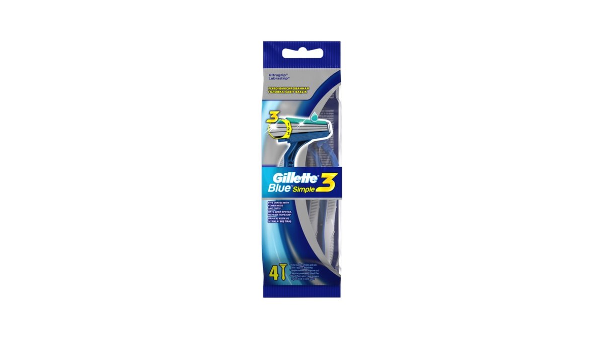 Бритва одноразовая Gillette Blue3 Simple 4 шт