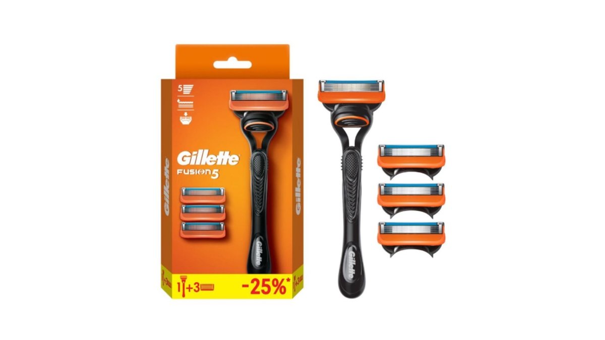 Станок бритвенный Gillette Fusion 5 + сменная кассета 3 шт
