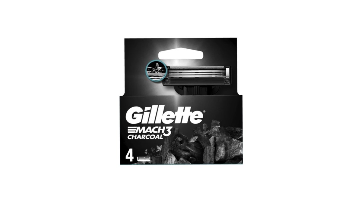 Кассета для станка Gillette Mach3 Charcoal 4 шт