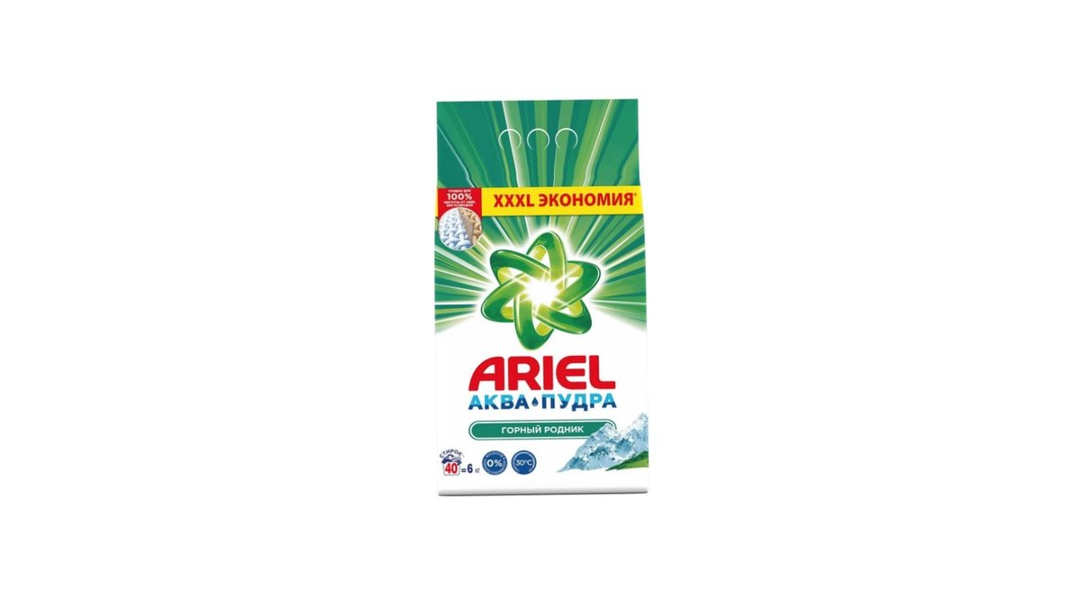 Стиральный порошок Ariel горный родник 6 кг