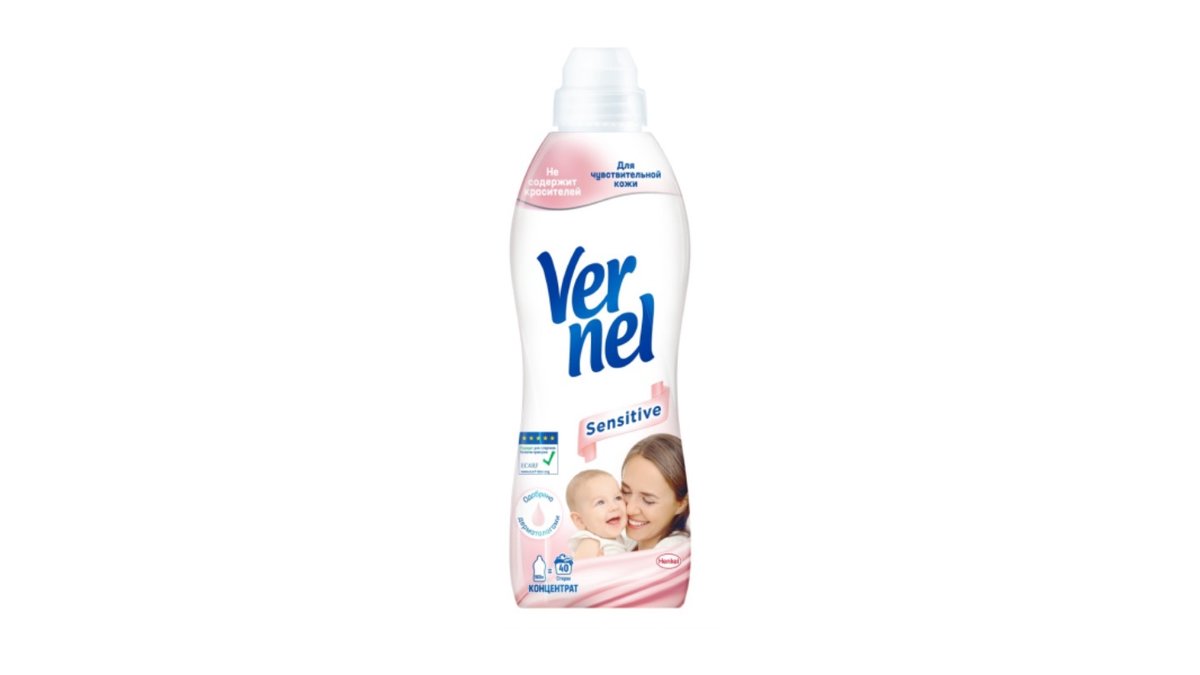 Кондиционер для белья Vernel Sensitive 960 мл