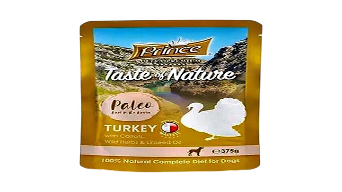 Prince PouchTurkey with Carrots, Wild Herbs & Linseed Oil 375g