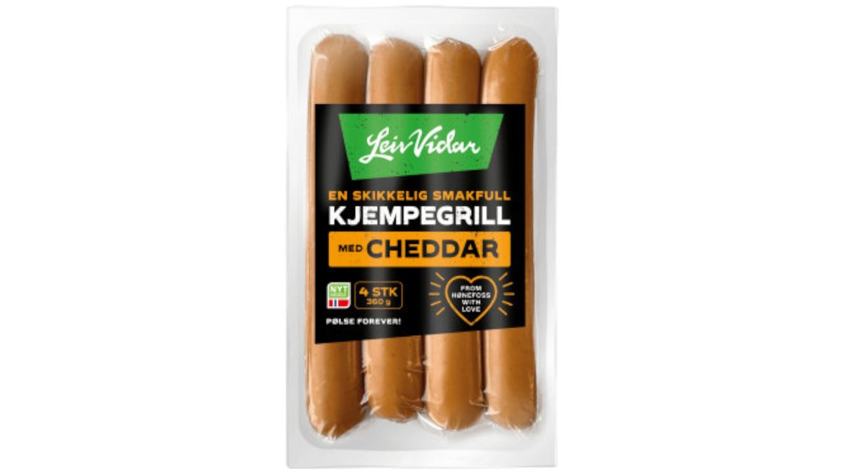 Leiv Vidar Kjempegrill Cheddar, 360 g