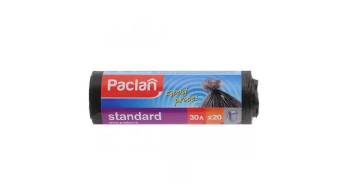 Пакеты для мусора Paclan Standart 30 л 20 шт