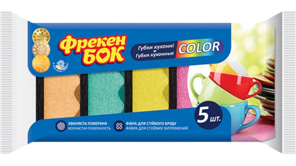 Фрекен бок, губка фрекен бок 5шт. Color, шт.