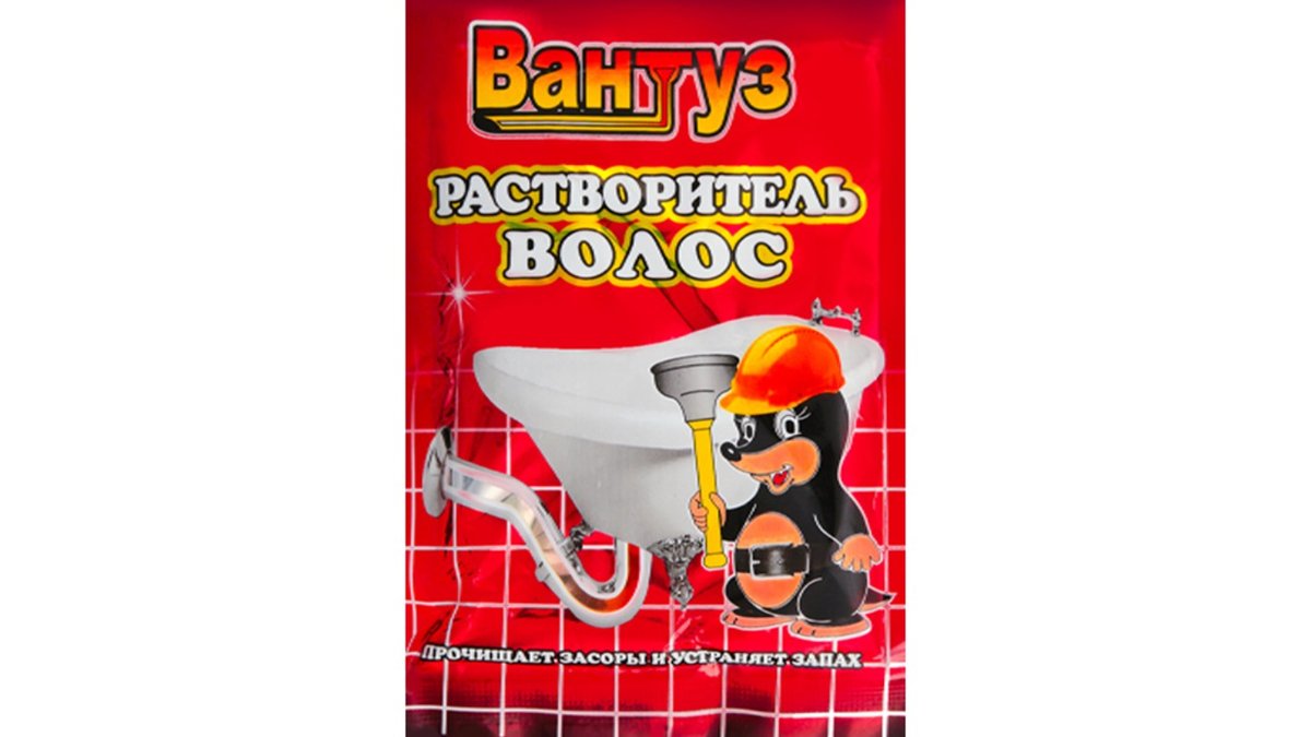 Средство чистящее вантуз растворитель волос, 70 г