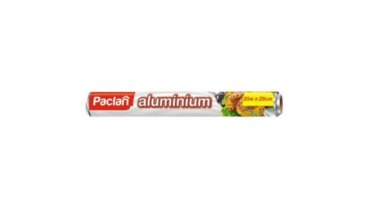 Фольга Paclan алюмин 20мх30см в рулоне 9 мкм