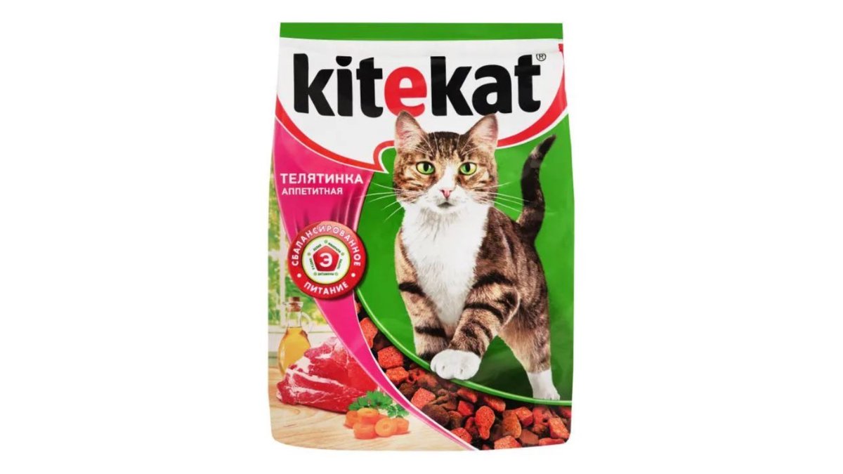 Корм для кошек Kitekat телятинка аппетит 350 г сухой