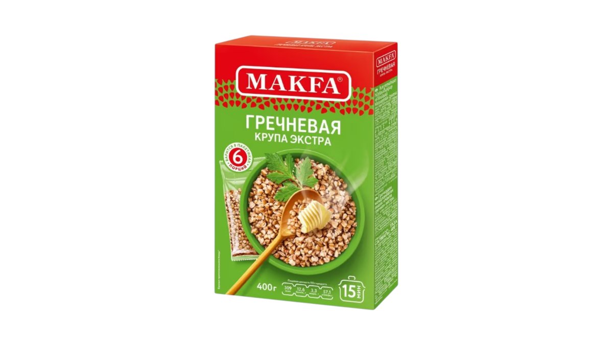 Крупа MAKFA Гречневая быстроразваривающаяся 400г кор