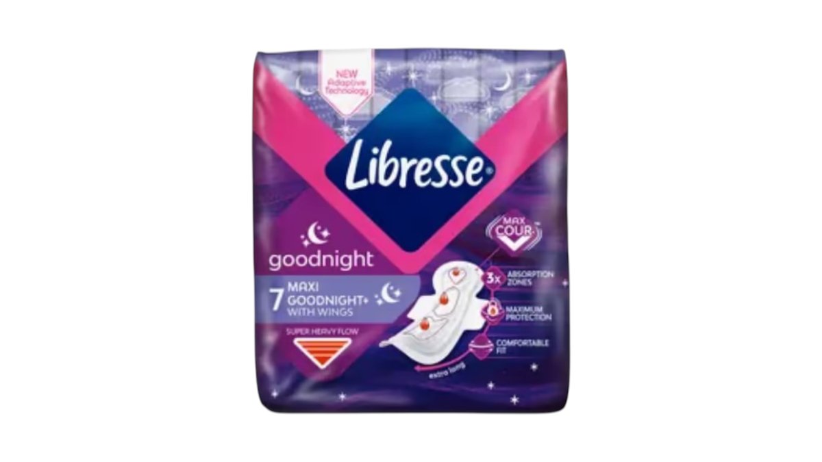 Прокладки LIBRESSE Maxi Goodnight 7шт м/у