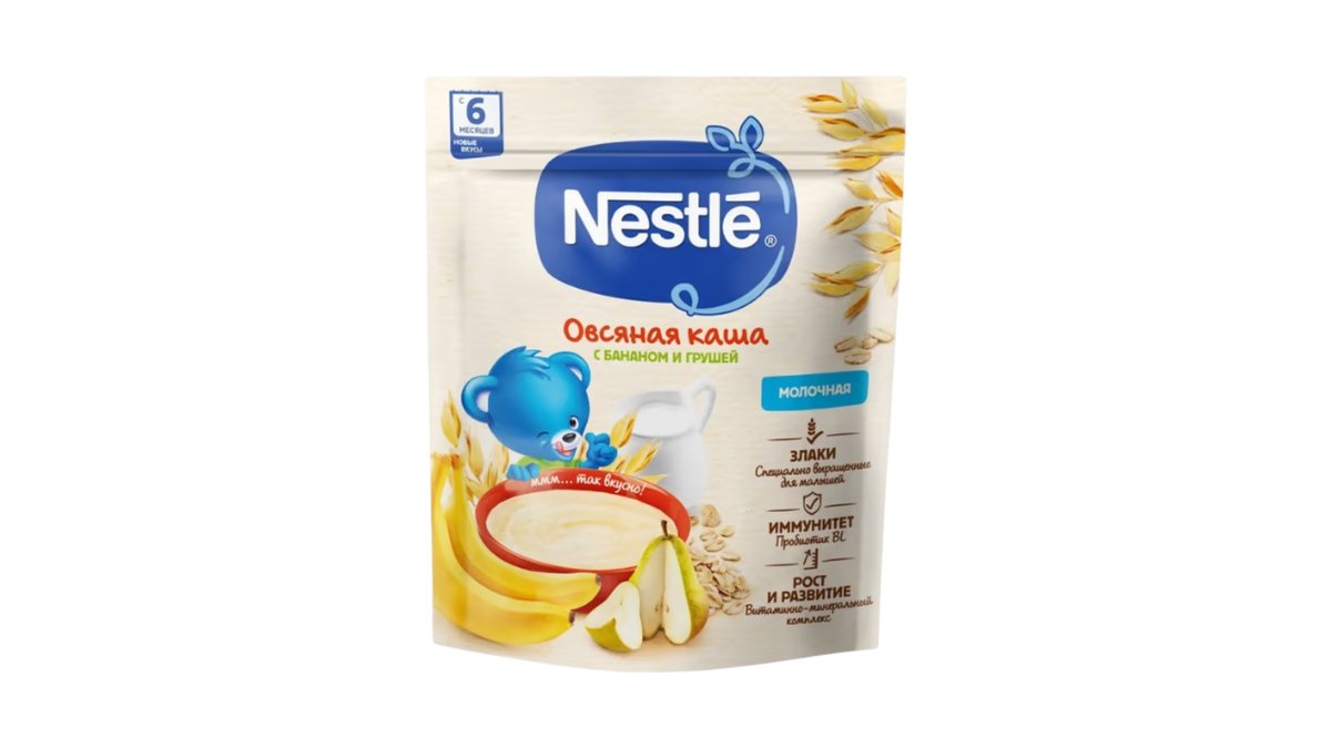 Каша Nestlé овсяная молочная груша-банан 200 г